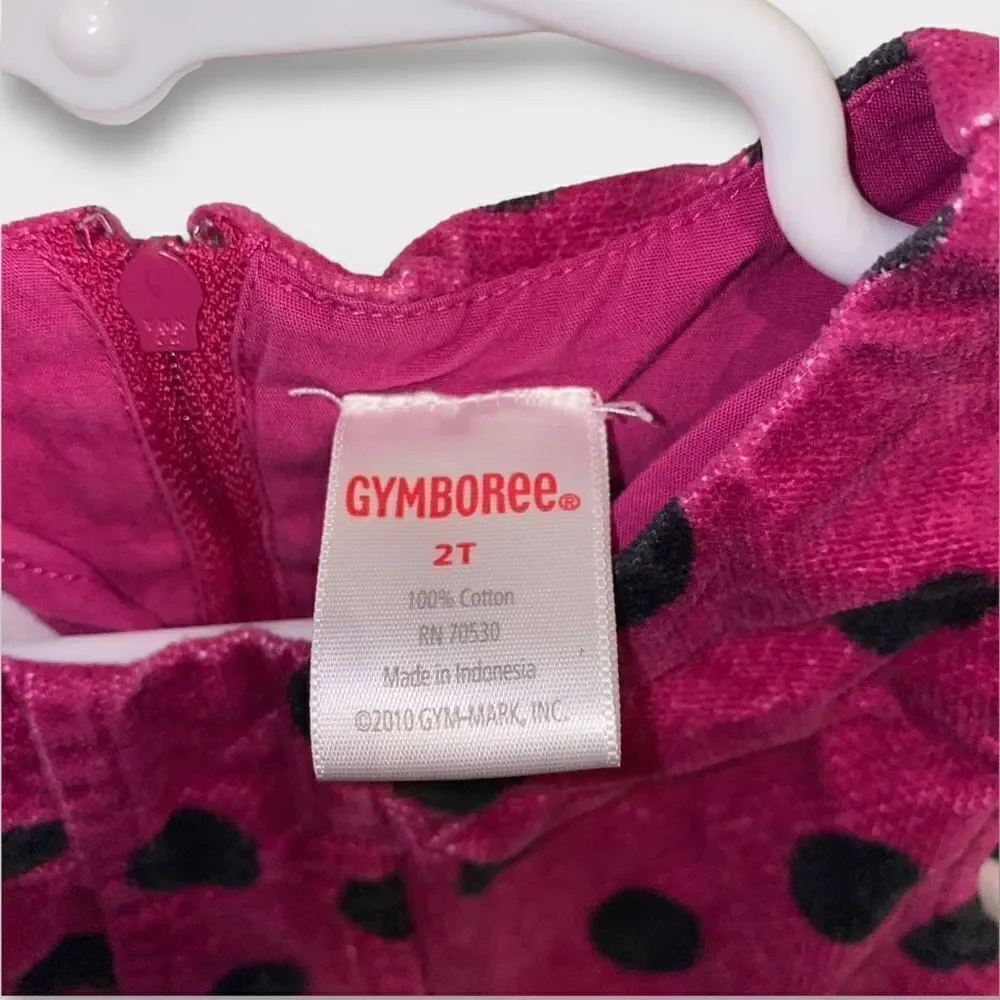 Y2K Gymboree Magenta Polka Dot Dress